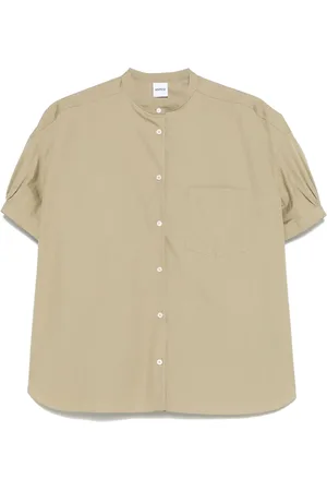 Aspesi Chemise en popeline à manches courtes