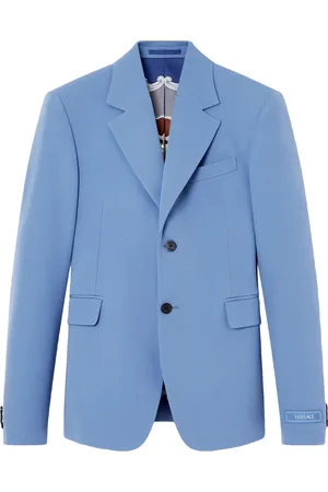VERSACE Blazer en laine à simple boutonnage