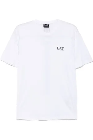 EA7 T-shirt en coton à logo imprimé