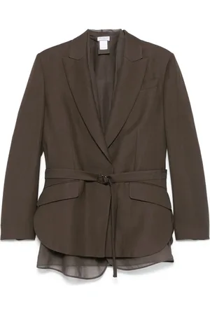 Brunello Cucinelli Blazer à taille ceinturée