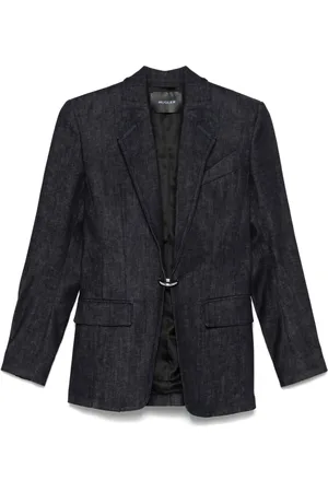 MUGLER Blazer à détails de piercings