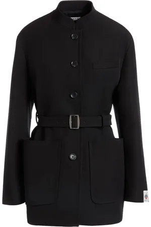Bally Veste en gabardine à taille ceinturée
