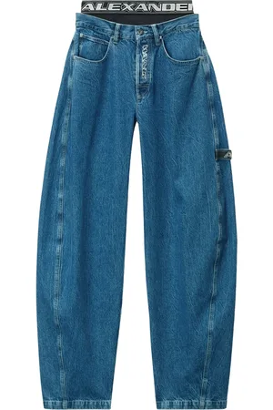 Alexander Wang Jean à taille à logo