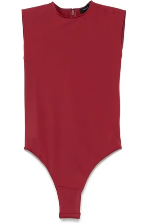 MUGLER Body brodé à logo embossé