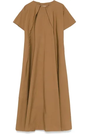 Maison Margiela Robe en coton à coupe longue