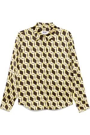 Msgm Chemise à motif géométrique