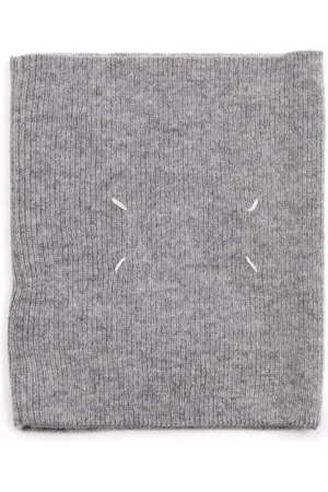 Maison Margiela écharpe en laine à coutures signature