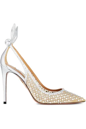 Aquazzura Escarpins Bow Tie Crystal 105 mm
