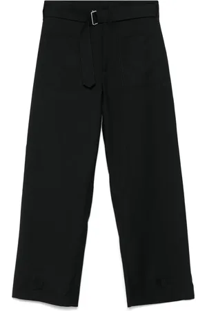Nº21 Pantalon droit à taille ceinturée