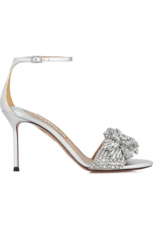 Aquazzura Sandales Peony Crystal 85 mm