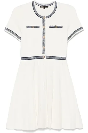 Maje Robe courte à design plissée