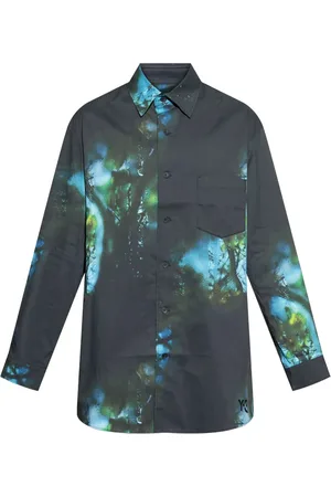 Y-3 Chemise à ourlet incurvé