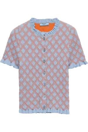 Prada Cardigan à motif en jacquard
