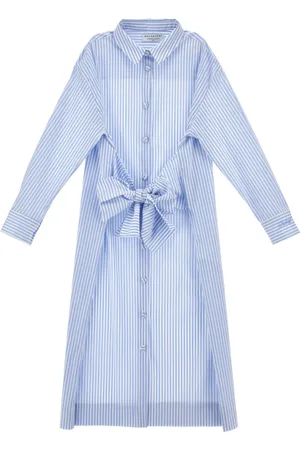 PHILOSOPHY DI LORENZO SERAFINI Robe en coton mélangé à rayures
