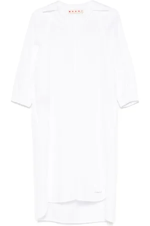 Marni Robe en popeline à coupe mi-longue