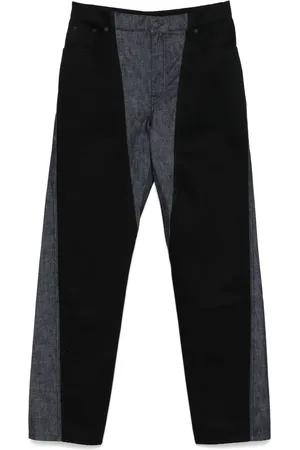 MUGLER Jean bicolore à coupe droite