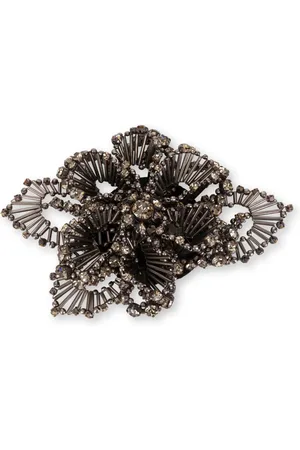 Alberta Ferretti Broche à design de fleur