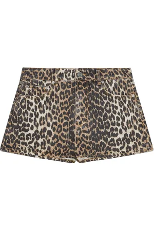 Ganni Short à imprimé léopard