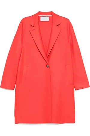 Harris Wharf London Manteau droit à simple boutonnage
