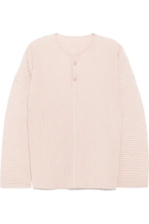 Issey Miyake Chemise plissée à manches longues