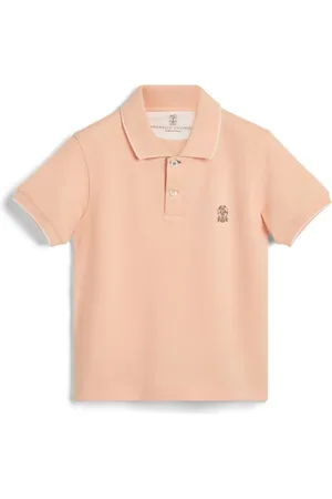 Brunello Cucinelli Polo à logo brodé
