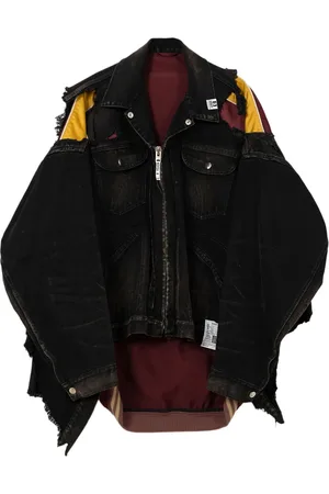 Maison Mihara Yasuhiro Veste en jean à design superposé