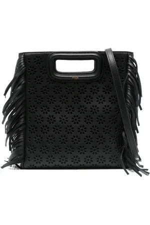 Maje Sac à main M cuir à design perforé