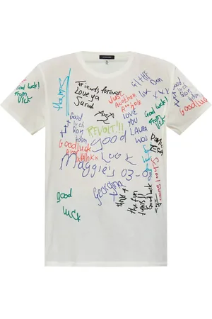 R13 T-shirt à imprimé texte