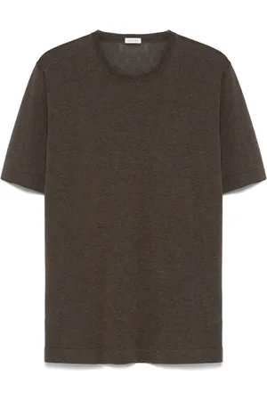 CARUSO T-shirt en coton à manches courtes