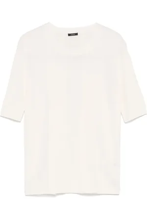 Joseph T-shirt en maille à design nervuré