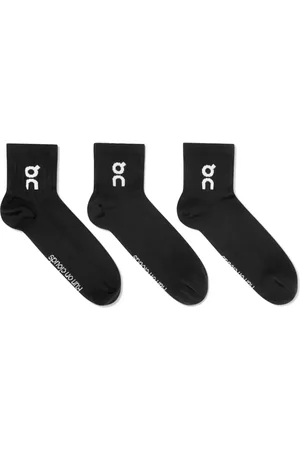 On Running Chaussettes à logo en intarsia