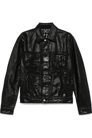 AMIRI Veste en jean à fini ciré