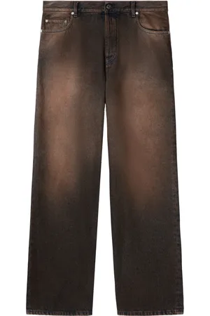 OFF-WHITE Jean à effet délavé