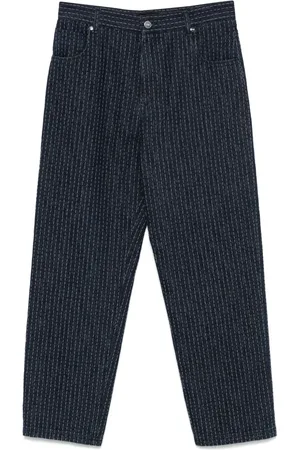 Fendi Jean à surpiqûres contrastantes