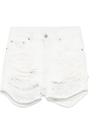Maison Margiela Short en jean à effet usé