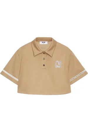Msgm Polo à logo imprimé