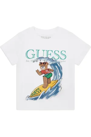 Guess T-shirt en coton à imprimé graphique