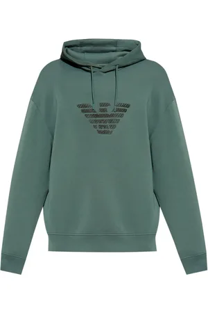 Emporio Armani Hoodie à logo brodé