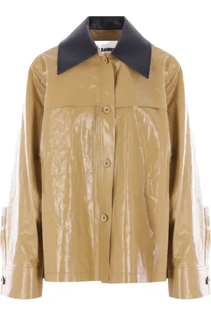 Jil Sander Veste en lin à fini enduit