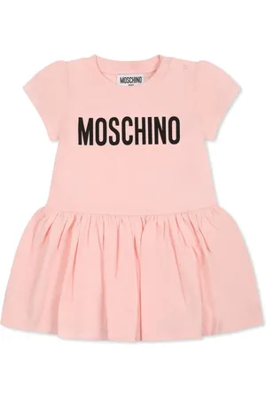 Moschino Robe en coton à logo imprimé