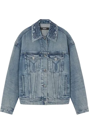 VERSACE Veste en jean Barocco