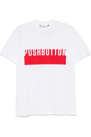 pushBUTTON T-shirt à logo imprimé