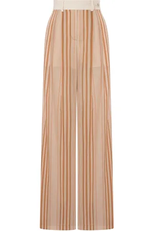 Alberta Ferretti Pantalon palazzo à rayures