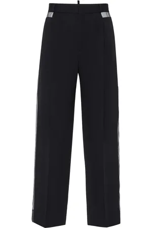 Dsquared2 Pantalon en laine vierge à coupe droite