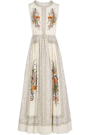 Giambattista Valli Robe en popeline à imprimé Marigold Bouquets