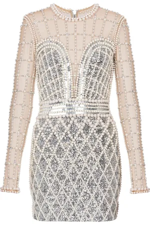 Balmain Robe courte à ornements