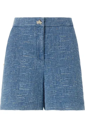 GENNY Short en chambray à taille ceinturée