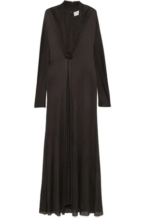 GIUSEPPE DI MORABITO Robe longue à fleurs appliquées