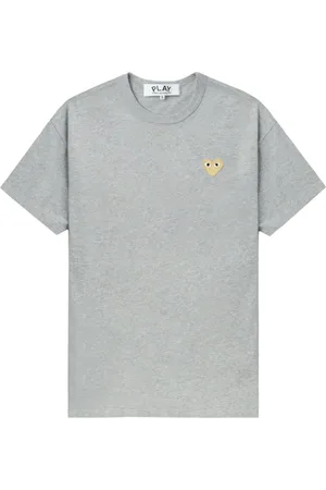 Comme des Garçons T-shirt en coton à patch cœur