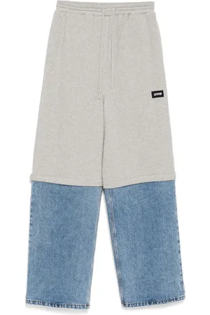 pushBUTTON Pantalon court à design superposé